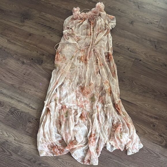 Zimmermann Women Zimmermann Illustration Flutter Midi Dress - Picture 9 of 9